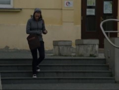 Zuzana Rybářová na schodech