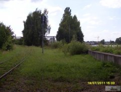železniční vlečka pod Trojským mostem