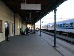 na stanici v Prahe