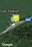 Na benzínové pumpě